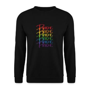 LGBTQ Gay Lesbienne Gay Trans Pride - Sweat-shirt Unisexe - noir - Devant - Alina (178cm) & Michal (187cm)
