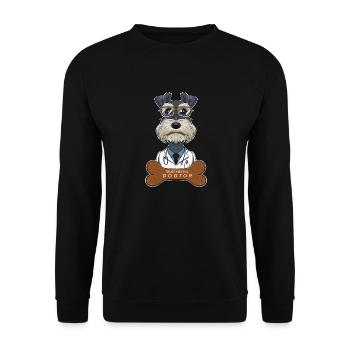 Veterinary Miniature Schnauzer Trust Me Im A - Unisex Pullover - Schwarz - Vorne - Alina (178cm) & Michal (187cm)