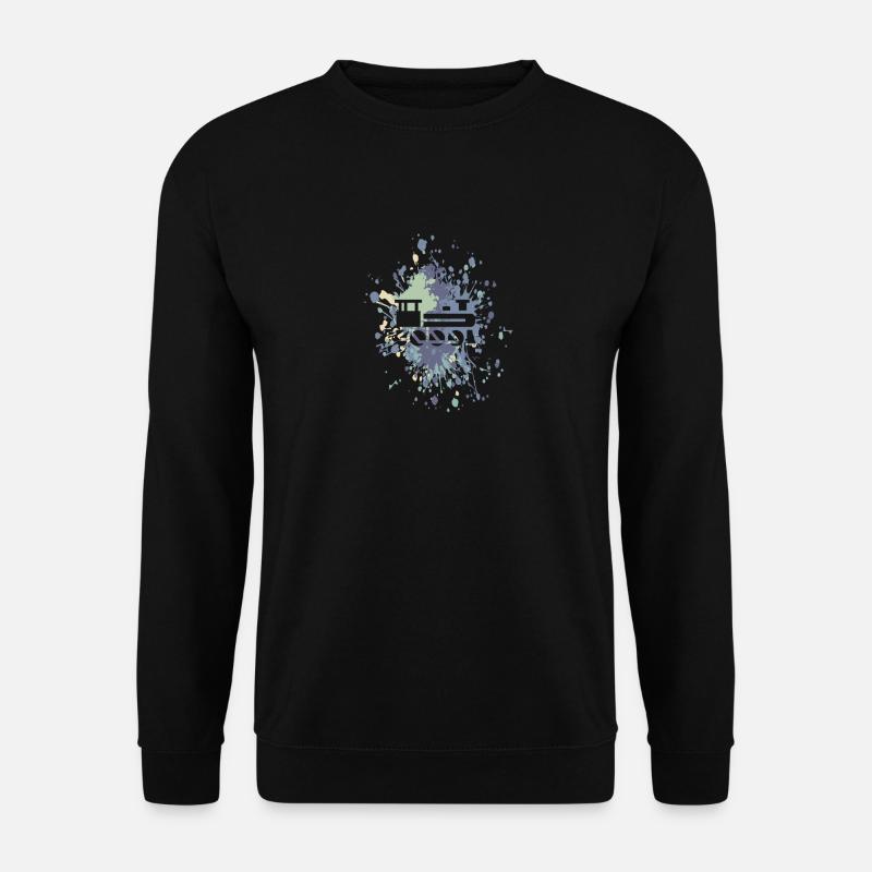 Steam Lok Color Splash - Unisex Pullover - Schwarz