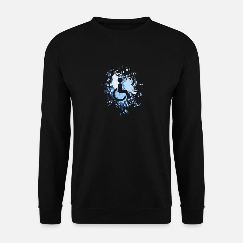 Handicap Icon Color Splash - Unisex Pullover - Schwarz