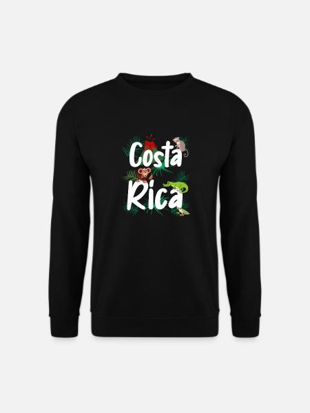 Costa Rica Reise, Costa Rica Urlaub, Costa Rica - Unisex Pullover - Schwarz