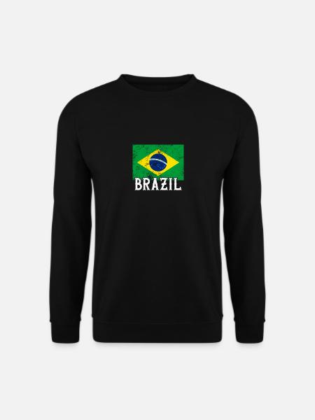 Brazil Flag - Brasilien Flagge - Unisex Pullover - Schwarz