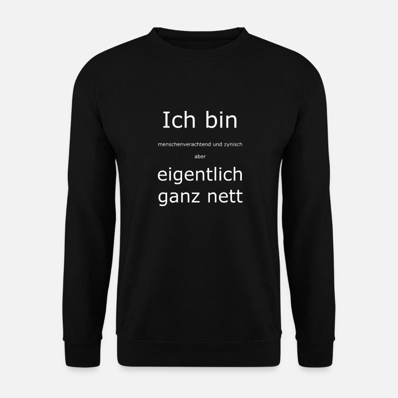 Eigentlich ganz nett - Unisex Pullover - Schwarz
