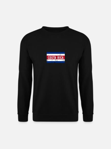 Costa Rica - Costa Rica Flag - Unisex Sweatshirt - black