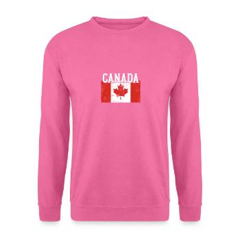 Kanada Flagge - Unisex Pullover - Pink - Vorne