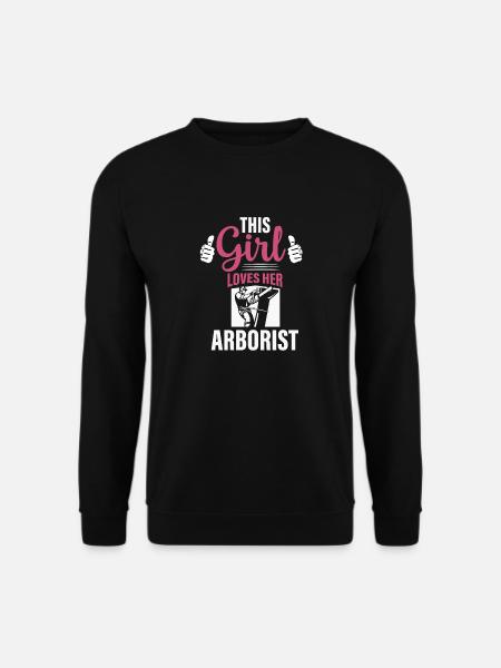 This Girl Loves Her Arborist Lumberjack Woodworke - Unisex Pullover - Schwarz
