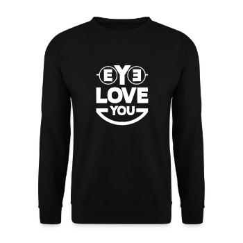 Optométriste Opticien Optométrie Ophtalmologiste - Sweat-shirt Unisexe - noir - Devant - Alina (178cm) & Michal (187cm)