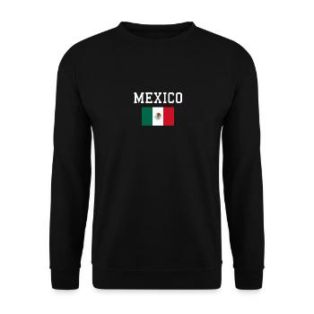 Mexique Drapeau Mexicain Cadeau - Sweat-shirt Unisexe - noir - Devant - Alina (178cm) & Michal (187cm)