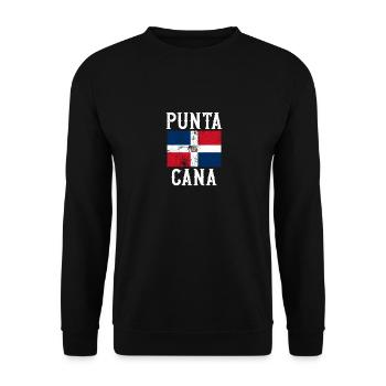 Punta Cana Dominican Republic Vacation Travel - Unisex Sweatshirt - black - Front - Alina (178cm) & Michal (187cm)
