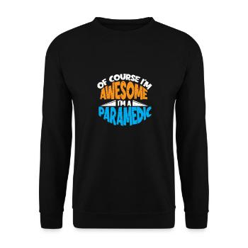 Ambulancier paramédical Sauvetage Ems Emt - Sweat-shirt Unisexe - noir - Devant - Alina (178cm) & Michal (187cm)