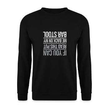 Irish Ireland Shamrock Green Irish Party Shamrock - Unisex Sweatshirt - black - Front - Alina (178cm) & Michal (187cm)