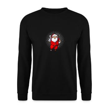 Santa Golf Club Ball Sport Noël Golfeur Golfeur Golf - Sweat-shirt Unisexe - noir - Devant - Alina (178cm) & Michal (187cm)
