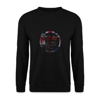 London - Unisex Pullover - Schwarz - Vorne - Alina (178cm) & Michal (187cm)