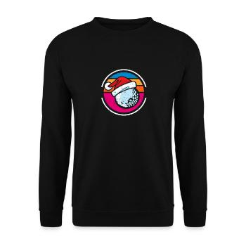 Boule de golf de Noël Chapeau de Noël Golf de Noël - Sweat-shirt Unisexe - noir - Devant - Alina (178cm) & Michal (187cm)