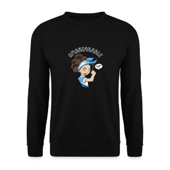 Fille argentine Incassable I Héritage Argentine - Sweat-shirt Unisexe - noir - Devant - Alina (178cm) & Michal (187cm)