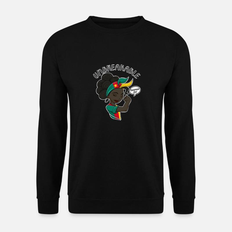 Cameroon Girl Unbreakable I Cameroon Heritage - Unisex Pullover - Schwarz
