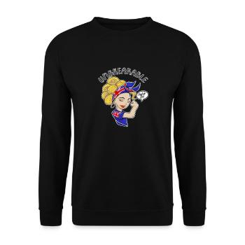 Deutsch Girl Unbreakable I Heritage United - Sweat-shirt Unisexe - noir - Devant - Alina (178cm) & Michal (187cm)