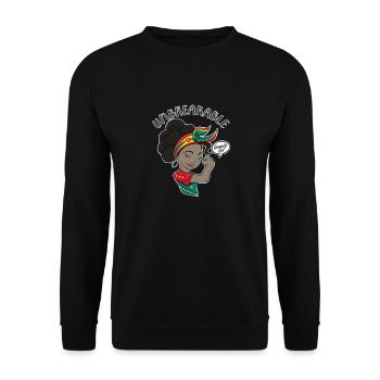 Grenada Girl Unbreakable I Grenada Heritage I - Unisex Sweatshirt - black - Front - Alina (178cm) & Michal (187cm)