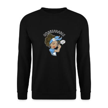 Fille guatémaltèque Incassable I Patrimoine Guatemala - Sweat-shirt Unisexe - noir - Devant - Alina (178cm) & Michal (187cm)