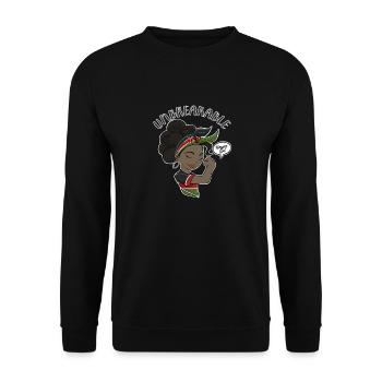 Kenyan Girl Unbreakable I Kenyan Heritage I Kenya - Sweat-shirt Unisexe - noir - Devant - Alina (178cm) & Michal (187cm)