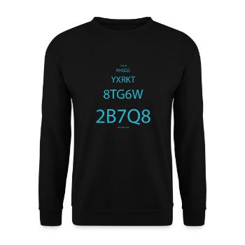 Schicksal - Unisex Pullover - Schwarz - Vorne - Alina (178cm) & Michal (187cm)