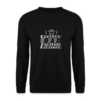 Mari papa directeur sportif cool Fête des pères - Sweat-shirt Unisexe - noir - Devant - Alina (178cm) & Michal (187cm)