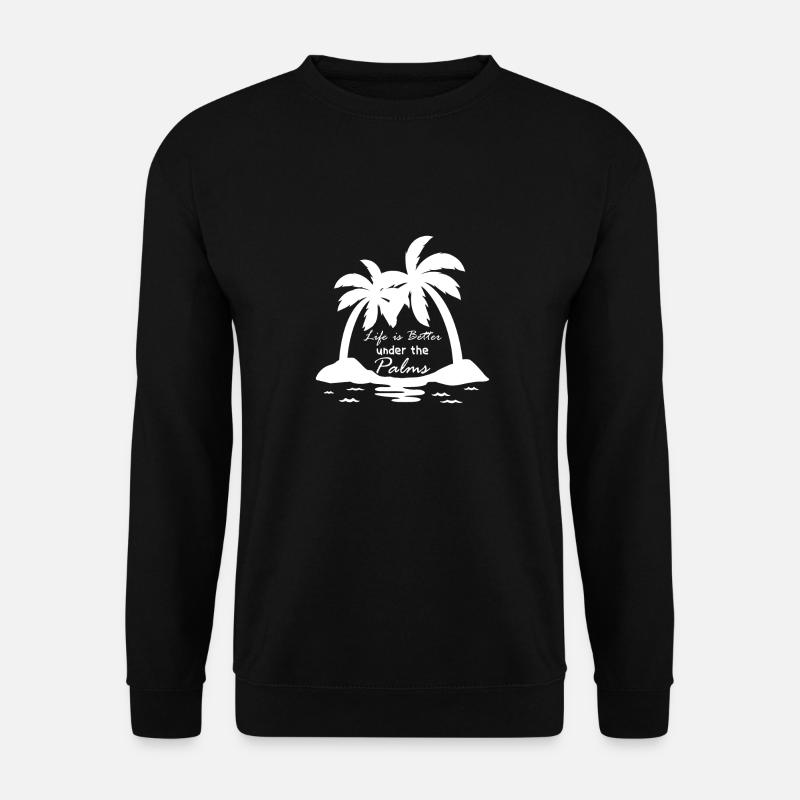 Palmen - Unisex Pullover - Schwarz