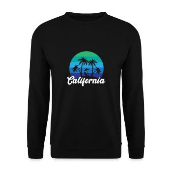 Palmen - Unisex Pullover - Schwarz - Vorne - Alina (178cm) & Michal (187cm)
