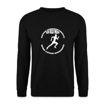 Les joggeurs courent en forme jogging cardio training run - Sweat-shirt Unisexe - noir - Devant - Alina (178cm) & Michal (187cm)