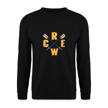 Crossed Oars Rowing Designs T-Shirt Present Gift - Unisex Sweatshirt - black - Front - Alina (178cm) & Michal (187cm)