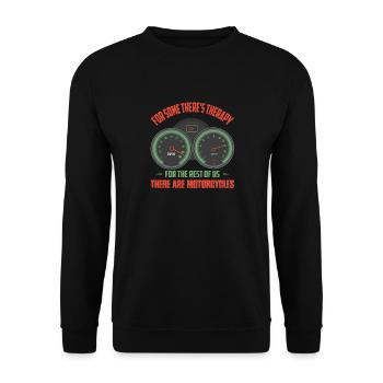 For The Rest Of Us There Are Motorcycles Motorcycl - Unisex Sweatshirt - black - Front - Alina (178cm) & Michal (187cm)