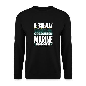 Marine Biology Marine Biologist Science Ofishally - Unisex Pullover - Schwarz - Vorne - Alina (178cm) & Michal (187cm)