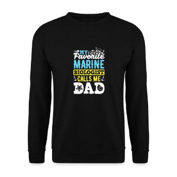 Marine Biology Science My Favorite Marine - Unisex Pullover - Schwarz - Vorne - Alina (178cm) & Michal (187cm)
