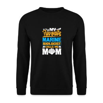 Marine Biology Science My Favorite Marine - Unisex Pullover - Schwarz - Vorne - Alina (178cm) & Michal (187cm)