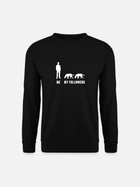 Ich und meine Follower Hund Hunde Hündchen Hunde - Unisex Pullover - Schwarz