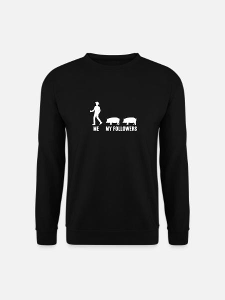 Moi et mes disciples éleveurs de cochons cochons - Sweat-shirt Unisexe - noir
