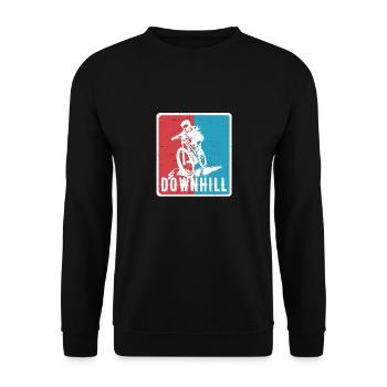 Vtt de descente VTT RetroVintage - Sweat-shirt Unisexe - noir - Devant - Alina (178cm) & Michal (187cm)