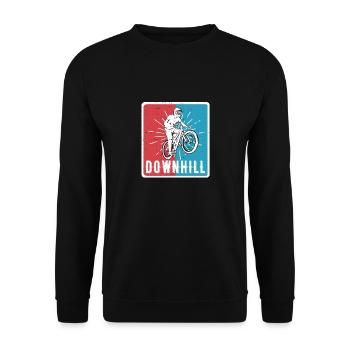 Vtt de descente VTT RetroVintage - Sweat-shirt Unisexe - noir - Devant - Alina (178cm) & Michal (187cm)