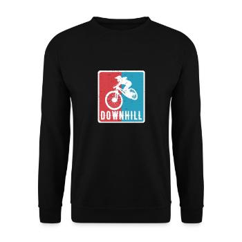 Vtt de descente VTT RetroVintage - Sweat-shirt Unisexe - noir - Devant - Alina (178cm) & Michal (187cm)