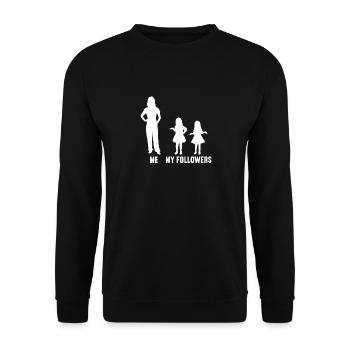 Moi et mes disciples pour les filles filles femmes - Sweat-shirt Unisexe - noir - Devant - Alina (178cm) & Michal (187cm)