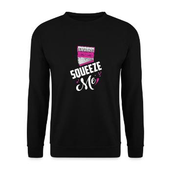 Squeeze Me Music Polka - Unisex Sweatshirt - black - Front - Alina (178cm) & Michal (187cm)