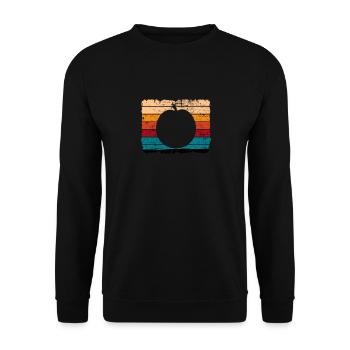 Apricot Fruit Lover Retro Veggie Diet Idée cadeau - Sweat-shirt Unisexe - noir - Devant - Alina (178cm) & Michal (187cm)