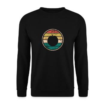 Apricot Fruit Lover Retro Veggie Diet Idée cadeau - Sweat-shirt Unisexe - noir - Devant - Alina (178cm) & Michal (187cm)