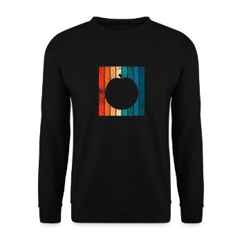 Apricot Fruit Lover Retro Veggie Diet Idée cadeau - Sweat-shirt Unisexe - noir - Devant - Alina (178cm) & Michal (187cm)