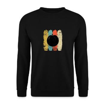 Apricot Fruit Lover Retro Veggie Diet Idée cadeau - Sweat-shirt Unisexe - noir - Devant - Alina (178cm) & Michal (187cm)