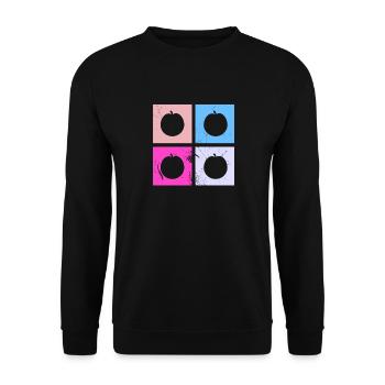 Apricot Fruit Lover Retro Veggie Diet Idée cadeau - Sweat-shirt Unisexe - noir - Devant - Alina (178cm) & Michal (187cm)