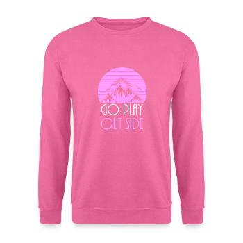Wandern Berg Motiv Spruch Geschenk - Unisex Pullover - Pink - Vorne