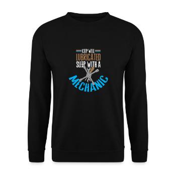 Mechanic Profession Automotive Mechanic Car Funny Saying - Unisex Sweatshirt - black - Front - Alina (178cm) & Michal (187cm)