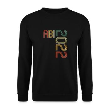 Abitur Gymnasium Damen und Herren Abi 2022 - Unisex Pullover - Schwarz - Vorne - Alina (178cm) & Michal (187cm)