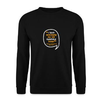 Gymnast I love my child competing - Unisex Sweatshirt - black - Front - Alina (178cm) & Michal (187cm)